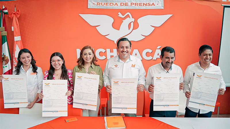 Movimiento Ciudadano anuncia campaña de afiliación en Michoacán 
