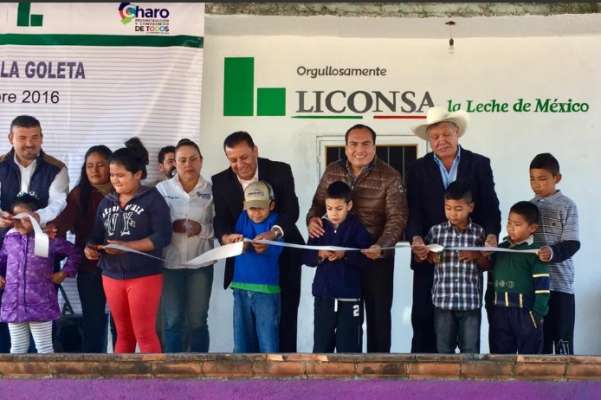 Inauguran en Charo la lechería número 404 de Liconsa en Michoacán 