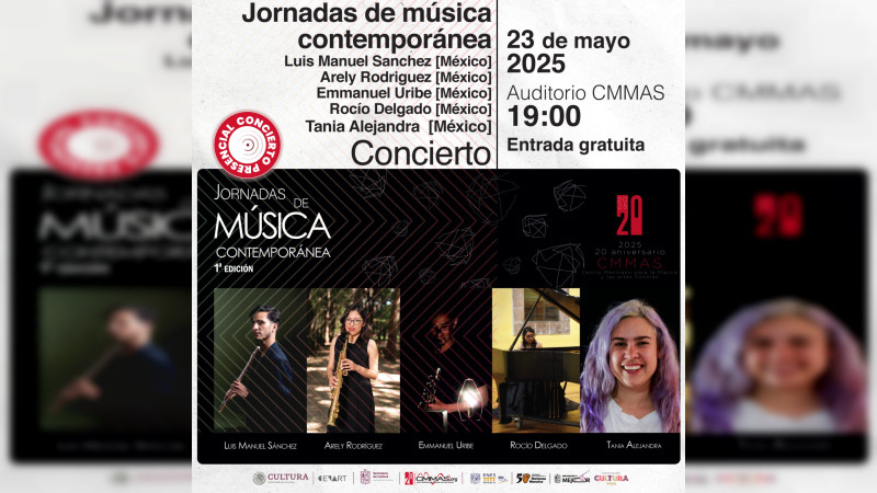 CMMAS presenta la Primera Jornada de Música Contemporánea 