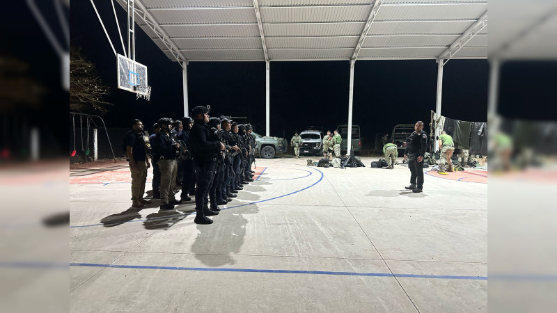 Implementan operativo policiaco - militar en Tuzantla, Michoacán, tras varios días de violencia 