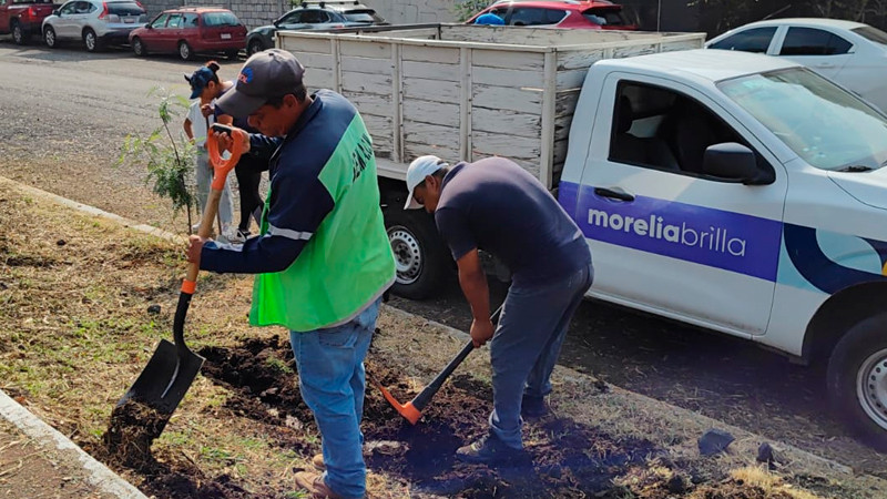 Gobierno de Morelia implementa jornada de limpieza y manteniendo en Parque Lineal Bicentenario 