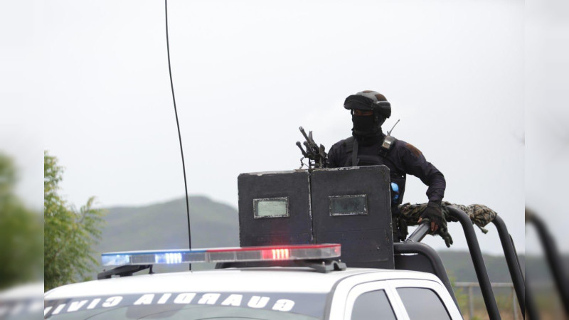 Mantienen acciones operativas en regiones de Jiquilpan y Apatzingán, Michoacán 