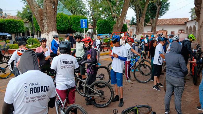 Con éxito se realizó rodada ciclista en Villa Morelos 