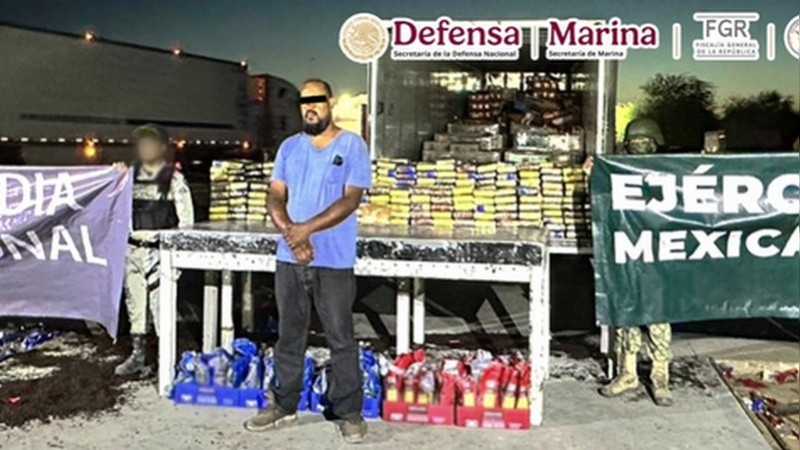 Aseguran más de 700 kilos de sustancia ilícita en Sonora; detienen a un hombre 