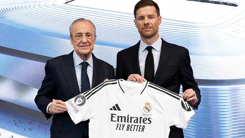 Xabi Alonso fue presentado como entrenador del Real Madrid 