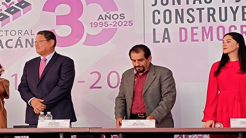 Conmemora el Instituto Electoral de Michoacán su 30 aniversario 