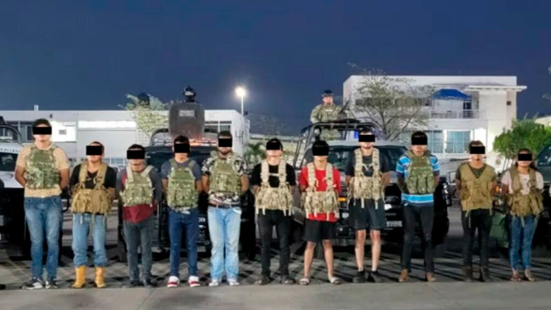 Desarticulan a banda delictiva de Tabasco; hay 12 detenidos 