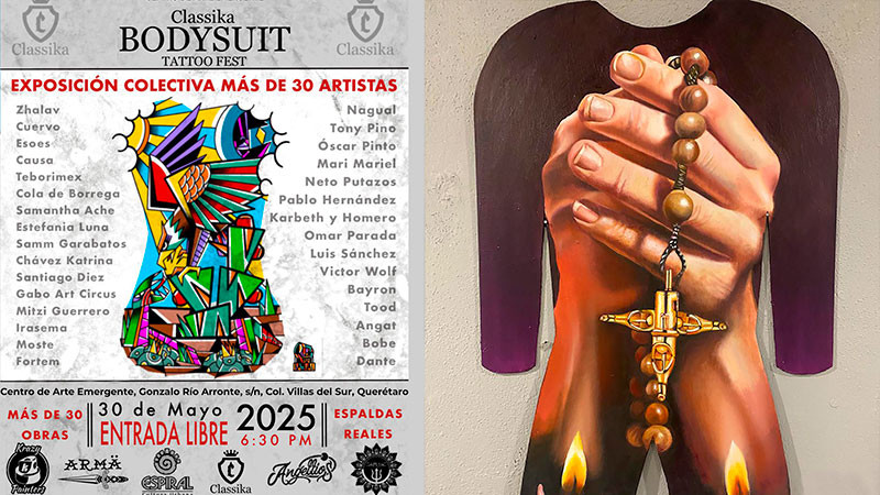 El tatuaje y las disciplinas plásticas se fusionan en la exposición Classika bodysuit tattoo fest 