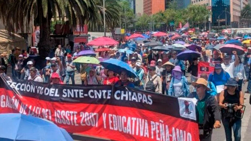 Sheinbaum espera pactar con CNTE fin del paro antes de la elección judicial 
