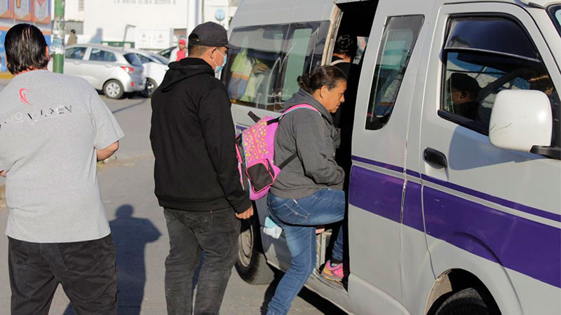 Transporte público al 80% en Morelia: Pasalagua 