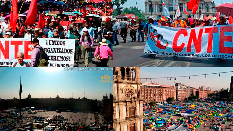 Advierte CNTE que no bajará "un solo grado" exigencia para derogación de Ley del ISSSTE de 2007 