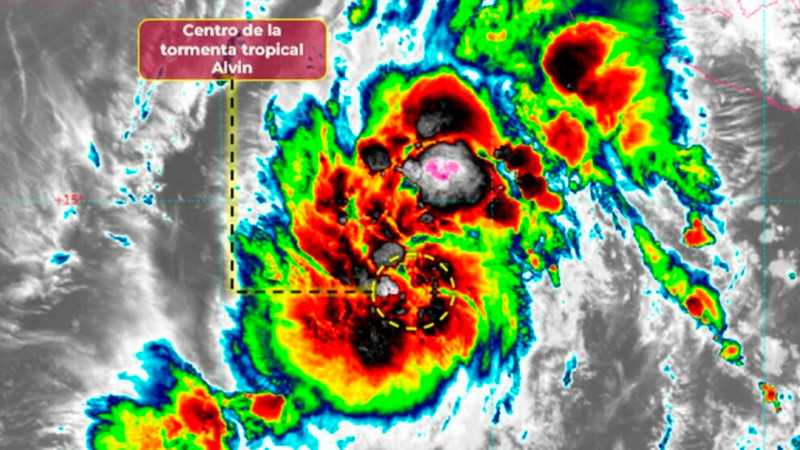 Se forma tormenta tropical 'Alvin' en el Pacífico mexicano 