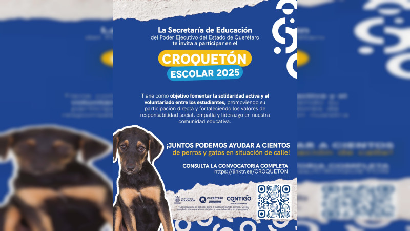 Lanza Secretaría de Educación de Querétaro el Croquetón Escolar 2025 