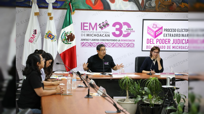 El IEM presenta informe de su estrategia de difusión para promover un voto informado en el proceso electoral judicial