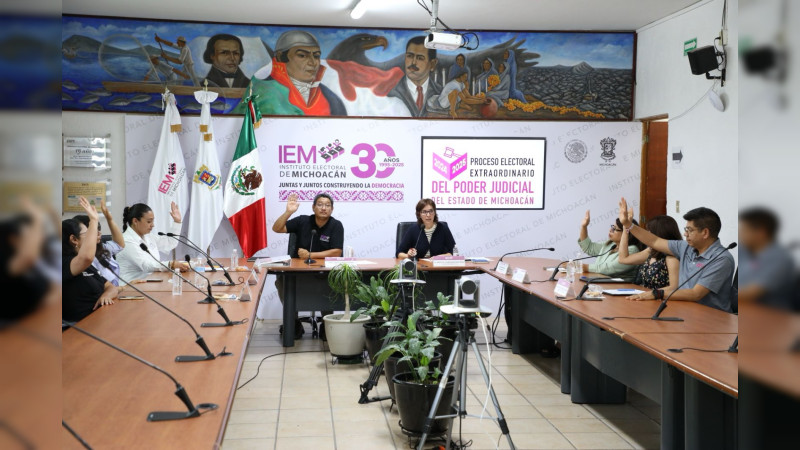 El IEM presenta informe de su estrategia de difusión para promover un voto informado en el proceso electoral judicial