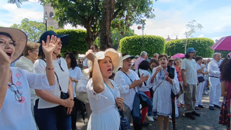 Protestan morelianos contra la votación de Poder Judicial  