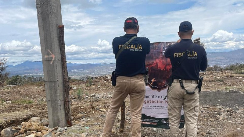 Aseguran en Atécuaro, Michoacán, predio que iba a ser fraccionado ilegalmente 