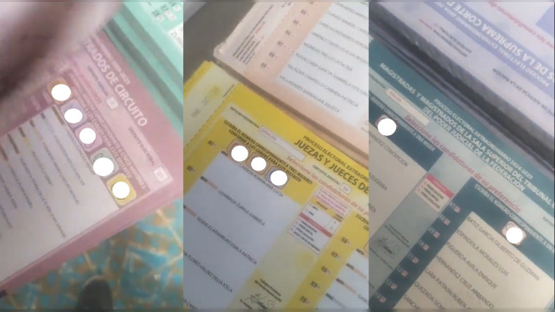 Entregan a casilla en Sinaloa boletas totalmente marcadas, antes de la elección 