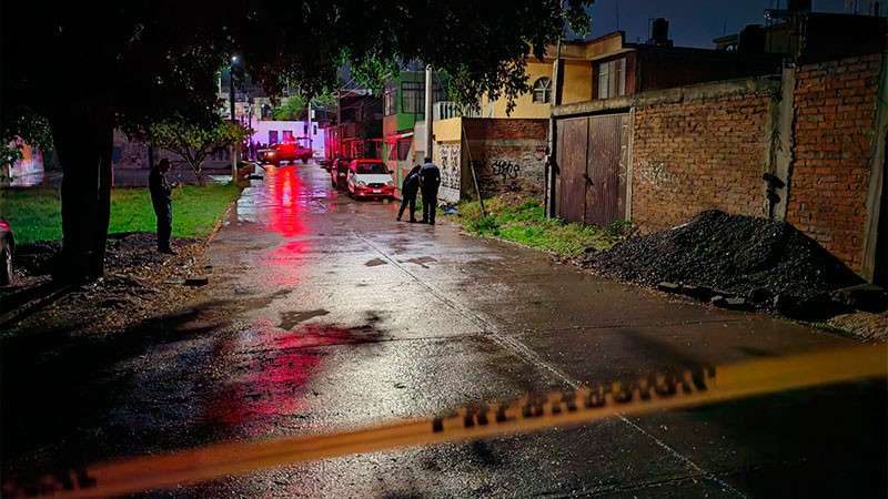 Ultiman a tiros a dos personas en la colonia Puerta Blanca de Morelia, Michoacán  