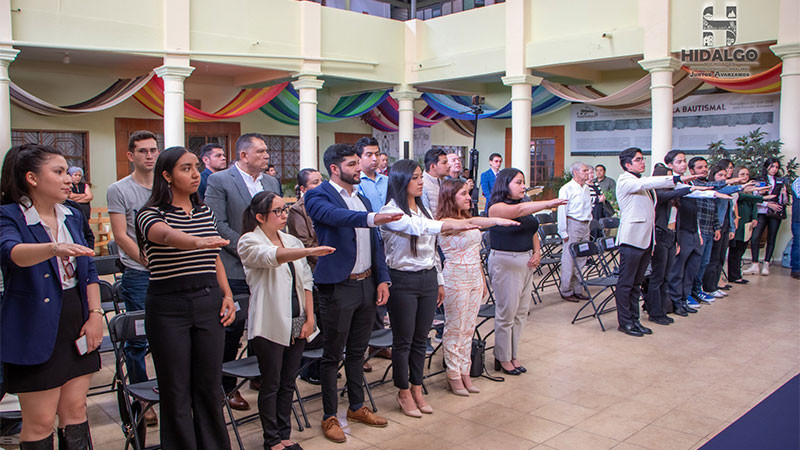 Realiza Jeovana Alcántar la instalación y toma de protesta de los integrantes del Consejo Municipal Juvenil de Ciudad Hidalgo, Michoacán 