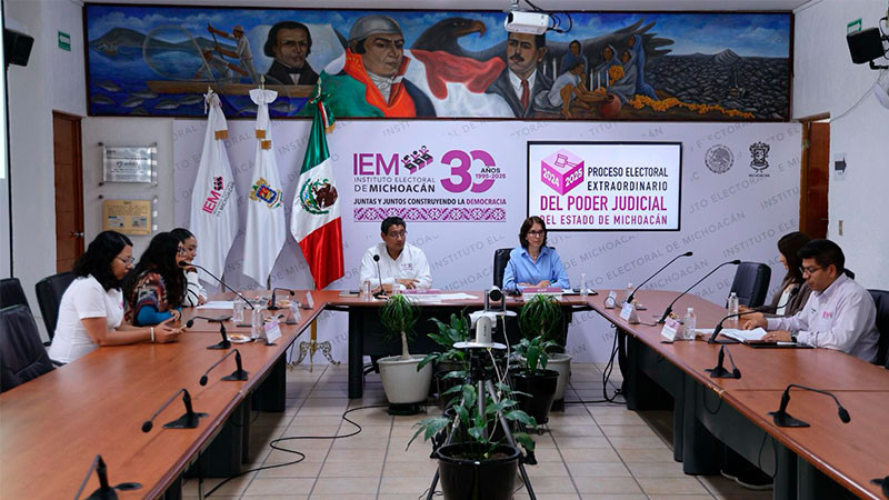 Avanza el cómputo de la elección del Poder Judicial de Michoacán: se reporta un 80.51% de avance en Magistraturas de Disciplina Judicial 
