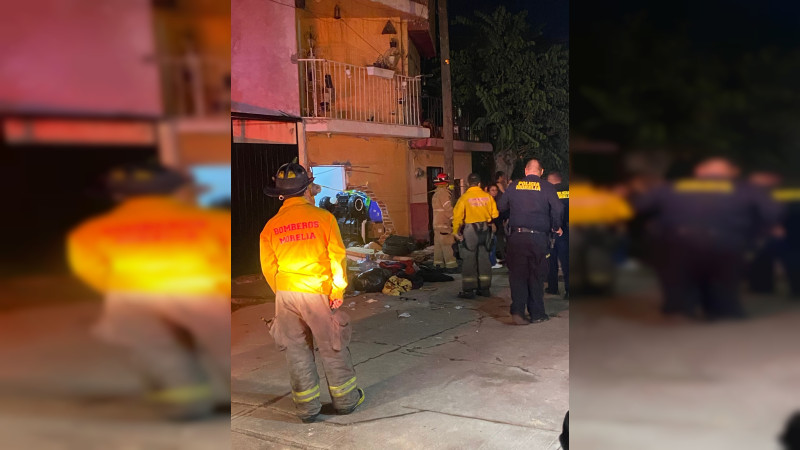 Explosión por fuga de gas deja dos niños y una mujer heridos en la colonia El Porvenir de Morelia, Michoacán 