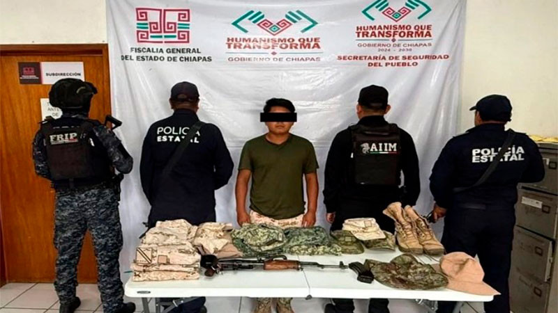 Capturan a implicado en la emboscada de policías ocurrida en Frontera Comalapa, Chiapas 