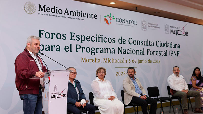 Ante reconocimiento, desde Michoacán se construye el Programa Nacional Forestal 