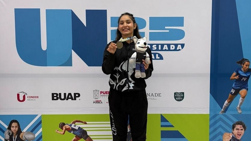 Estudiante de la Universidad Politécnica de Santa Rosa Jáuregui gana medalla de oro en la Universiada Nacional 