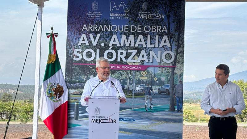 Arranca Bedolla ampliación de la colonia Amalia Solórzano en Morelia 