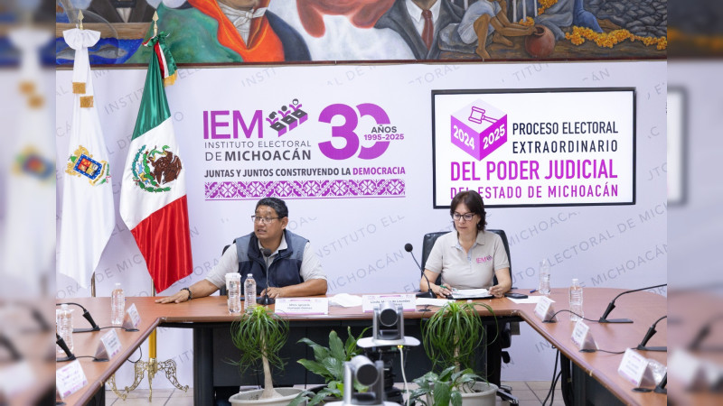 Avanzan los cómputos distritales del Proceso Electoral Judicial  de Michoacán: IEM    