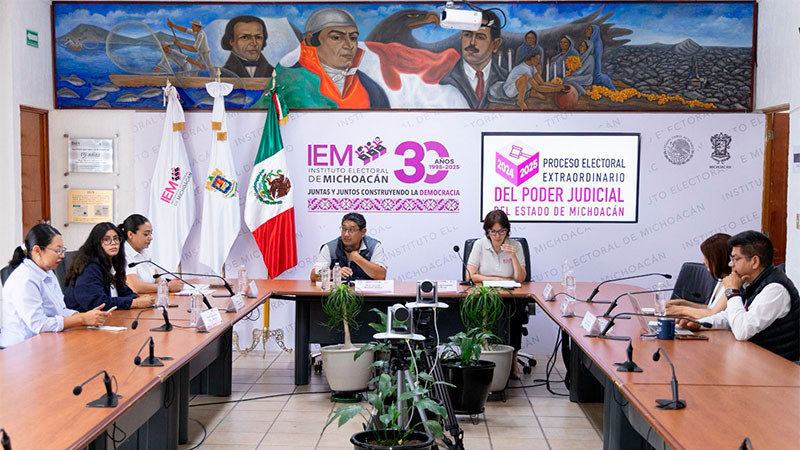 Avanzan los cómputos distritales del Proceso Electoral Judicial de Michoacán: IEM 