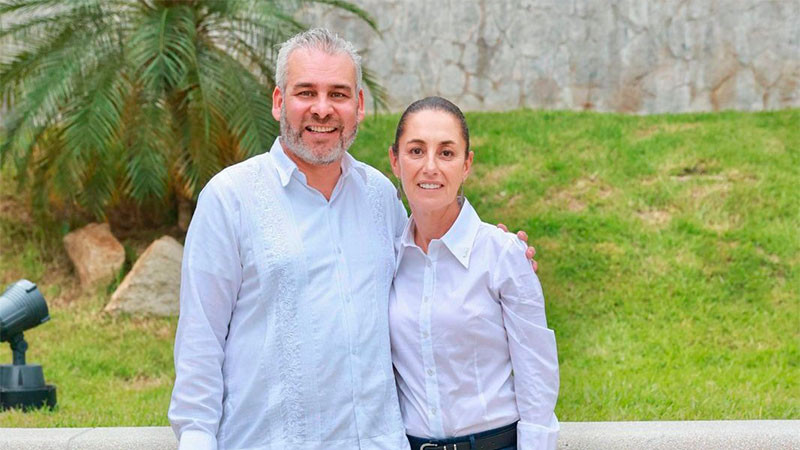 Reconoce Sheinbaum a Bedolla por construcción de teleféricos en Michoacán 