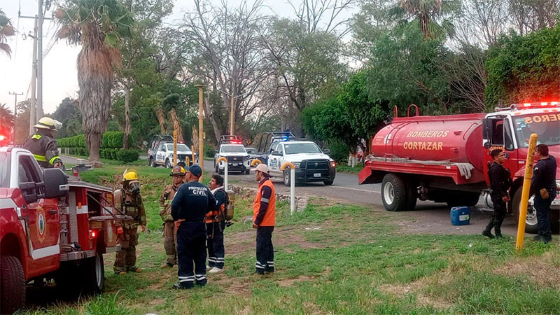 Se registra fuga de hidrocarburo en la empresa DECASA en Cortazar, Guanajuato  