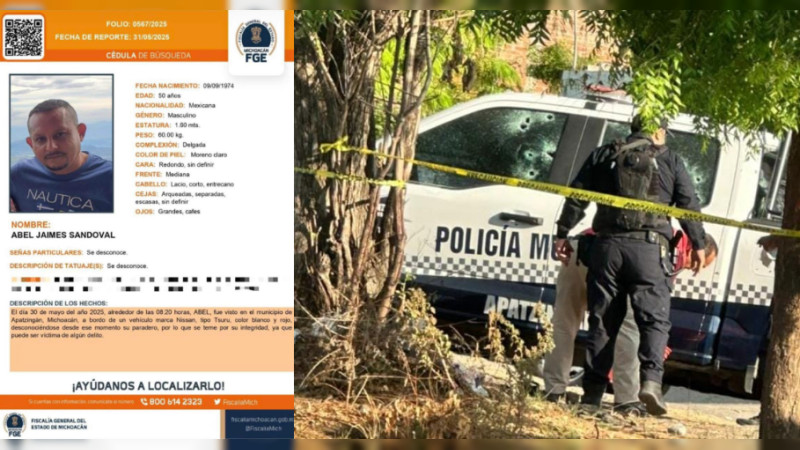 Sigue desaparecido taxista de Apatzingán, Michoacán: Habrían usado su unidad para emboscar a policías 