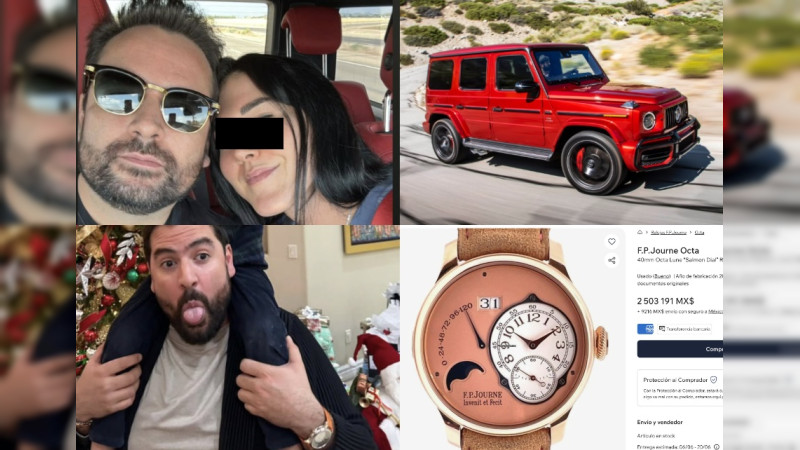 ¡Suertudo! Hijo de Alfonso Durazo, gobernador de Sonora, presume foto en Mercedes Clase G de más de 5 millones de pesos: Mandatario dice que es de la pareja de su hijo; también tiene reloj de 2.5 mdp