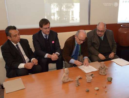 Restituyen al gobierno mexicano 12 piezas arqueológicas incautadas en Italia - Foto 2 