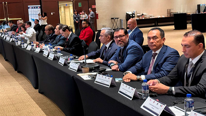 Participa la FGE de Michoacán en Mesa Redonda sobre el Tráfico de Armas y Explosivos Estados Unidos-México 