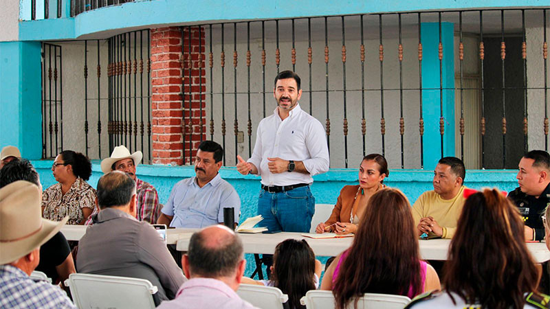 Expone Yankel Benítez programas y acciones a favor de la zona rural de Morelia 