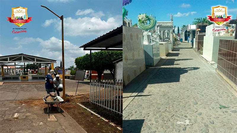 Humberto Jiménez arranca mantenimiento en el panteón municipal con nueva iluminación y acciones contra el dengue 