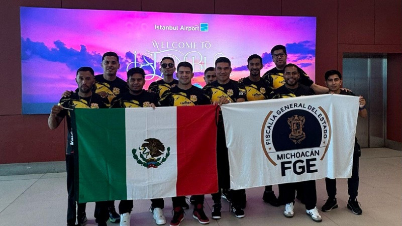 Equipo de la FGE Michoacán enfrentó a 16 países para lograr el tercer lugar en torneo internacional de fútbol 