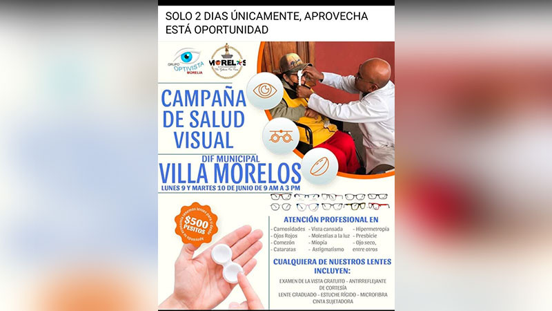 Impulsa Ayuntamiento de Morelos el bienestar visual con atención profesional y accesible 