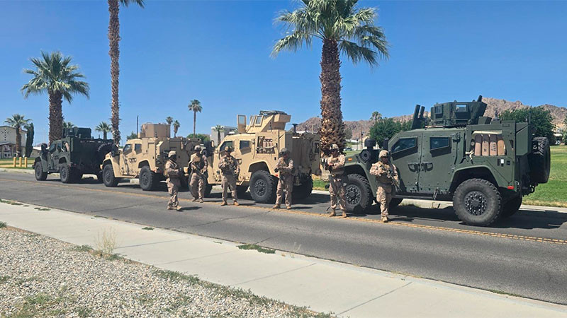 Despliega El Pentágono 700 marines en LA que apoyarán en las protestas de las redadas migratorias 