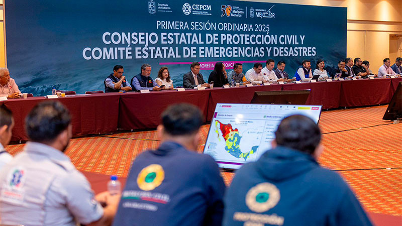 Gobierno de Michoacán instala Comité Estatal de Emergencias ante temporada de lluvias y ciclones 