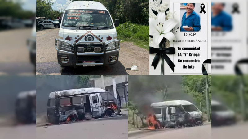 A plena luz del día secuestraron y ultimaron a dos choferes de Zitácuaro, Michoacán: Quemaron, bloquearon y ni una patrulla se movilizó al sitio 