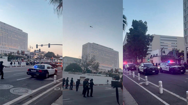 Desde esta noche, inició el toque de queda en Los Ángeles  