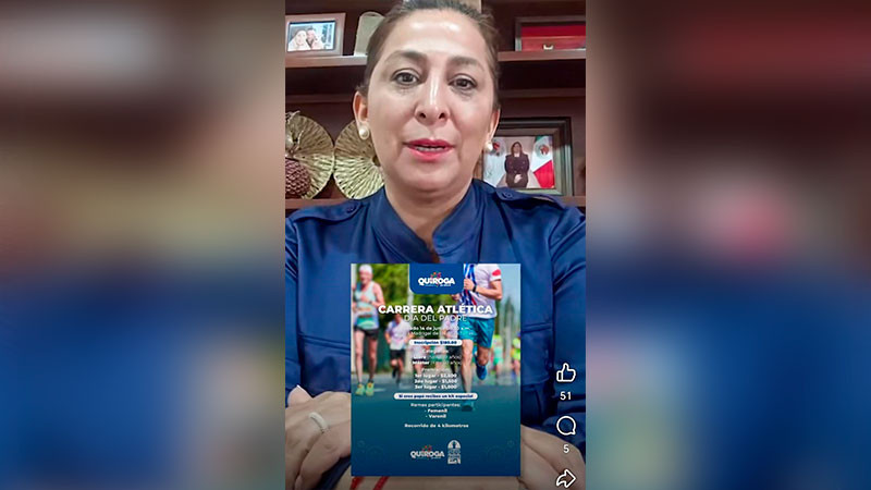 Alma Mireya González invita a celebrar el Día del Padre y participar en carrera atlética el próximo sábado 
