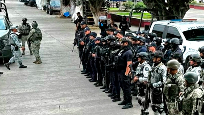 Refuerzan operaciones de seguridad y proximidad social en Juárez, Michoacán 