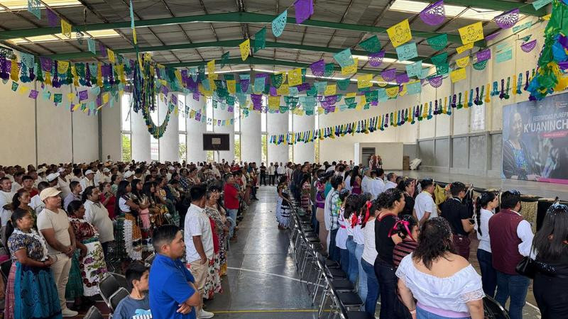 Centro Penitenciario de Uruapan celebra tradicional fiesta purépecha 