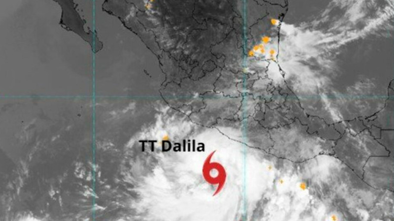 Se forma la tormenta tropical 'Dalila': provocará lluvias intensas en al menos 5 estados 